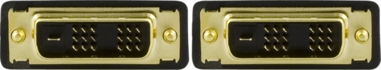Deltaco DVI-kabel, ha - ha, 2 meter (VE011-A)