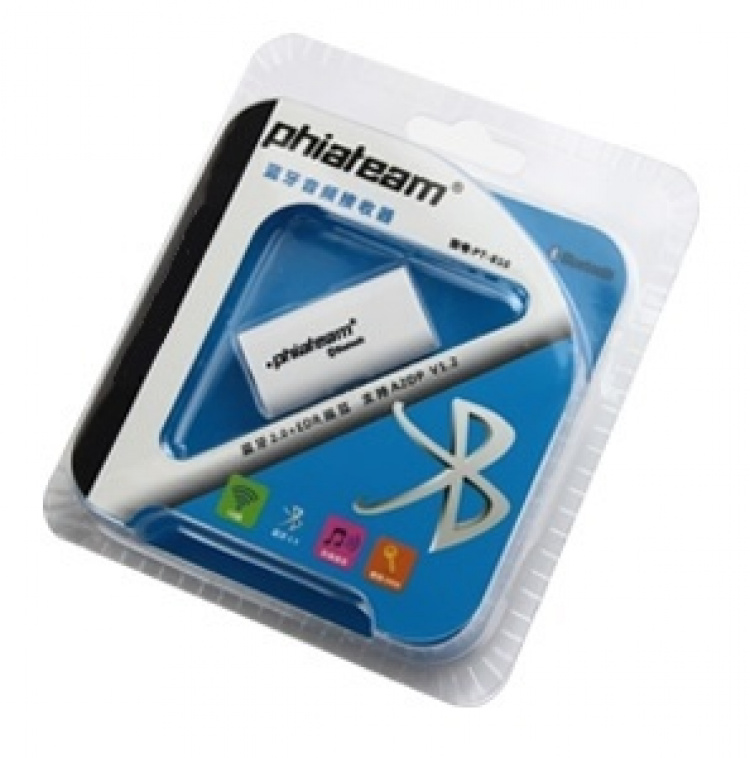 Trådlöst ljud i bilen! Bluetooth Music Receiver (Vit)