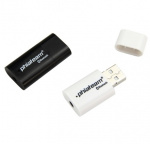 Trådlöst ljud i bilen! Bluetooth Music Receiver (Vit)