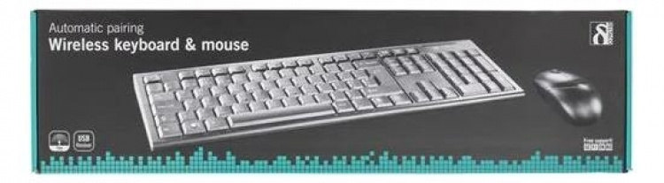 DELTACO trådlöst tangentbord och mus (TB-114) DELTACO trådlöst tangentbord och mus (TB-114)