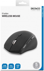 DELTACO trådlös optisk mus, 1600 dpi, USB (MS-805) DELTACO trådlös optisk mus, 1600 dpi, USB (MS-805)
