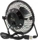 Deltaco USB fan, 10cm, table model, 1x USB Type A ma, black