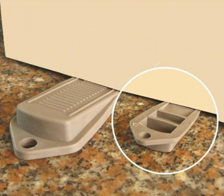 Dörrstopp, gummi (Grå)