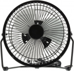 Deltaco USB fan, 13cm, table model, 1x USB Type A ma, black