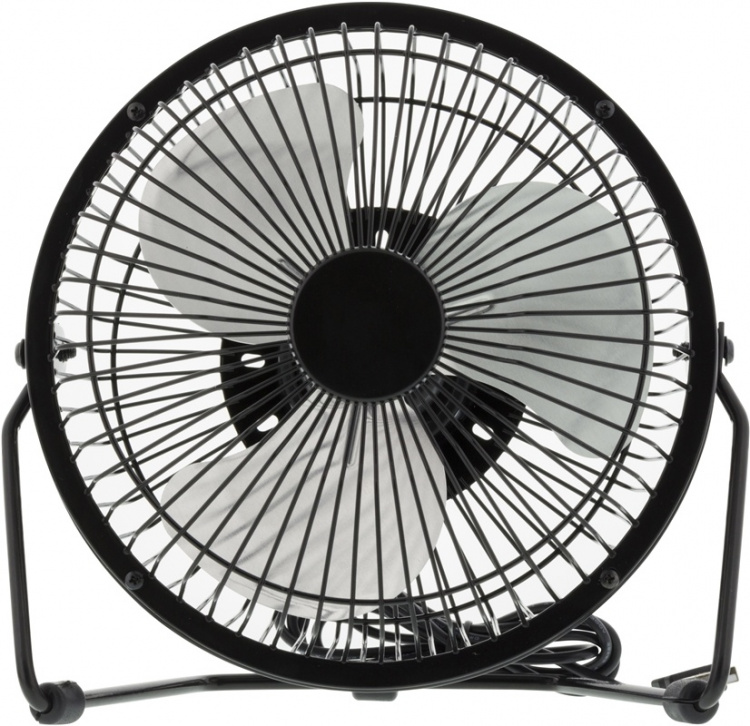 Deltaco USB fan, 13cm, table model, 1x USB Type A ma, black