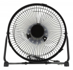 Deltaco USB fan, 18cm, table model, 1x USB Type A ma, black