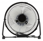 Deltaco USB fan, 18cm, table model, 1x USB Type A ma, black