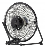 Deltaco USB fan, 18cm, table model, 1x USB Type A ma, black
