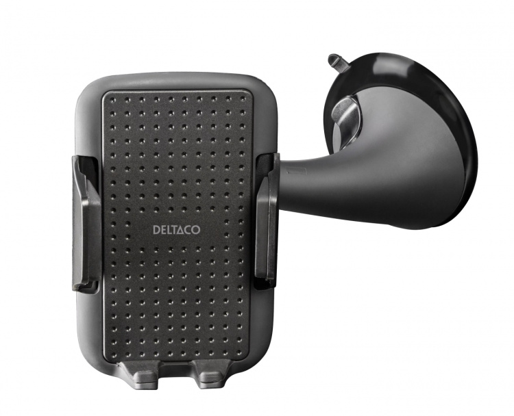 DELTACO Hållare för smartphone, justerbart fäste med sugpropp, svart (ARM-230) DELTACO Hållare för smartphone, justerbart fäste med sugpropp, svart (ARM-230)