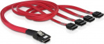 DeLOCK multilane SAS-kabel SFF8087 till 4xSATA 7-pin, 50 cm (83057) DeLOCK multilane SAS-kabel SFF8087 till 4xSATA 7-pin, 50 cm (83057)
