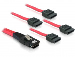 DeLOCK multilane SAS-kabel SFF8087 till 4xSATA 7-pin, 50 cm (83057) DeLOCK multilane SAS-kabel SFF8087 till 4xSATA 7-pin, 50 cm (83057)