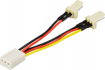 DELTACO adapterkabel för 3-pins fläktar, Y-kabel 2-1 (SSI-36) DELTACO adapterkabel för 3-pins fläktar, Y-kabel 2-1 (SSI-36)