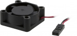 Fläkt 25x25x10mm, för t.ex. switchar, 2-pin, 12V (AK-189BK-2B)