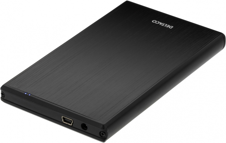 DELTACO externt kabinett för 1x2,5 SATA 6Gb/s-hårddisk, USB3, svart