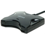 Akasa extern SmartCard-läsare, svart (AK-CR-03BKV2) Akasa extern SmartCard-läsare, svart (AK-CR-03BKV2)