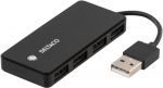 DELTACO USB 2.0 hubb, 4xTyp A hona, svart (UH-480)