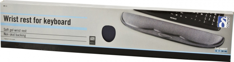 DELTACO handledsstöd i gele för tangentbord (MT-11)