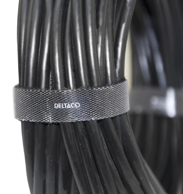 DELTACO kardborrband, 5m, 9mm, Svart (CM05S) DELTACO kardborrband, 5m, 9mm, Svart (CM05S)