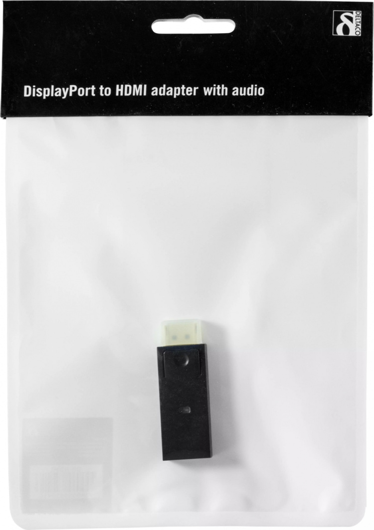 DELTACO DisplayPort till HDMI adapter, 20-pin ha - ho (DP-HDMI) DELTACO DisplayPort till HDMI adapter, 20-pin ha - ho (DP-HDMI)