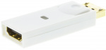 DELTACO DisplayPort till HDMI adapter, 20-pin ha - ho, vit (DP-HDMI3)