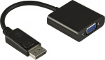 DELTACO DisplayPort till VGA 20-p ha - 15-p ho, 0,2m, svart (DP-VGA7)