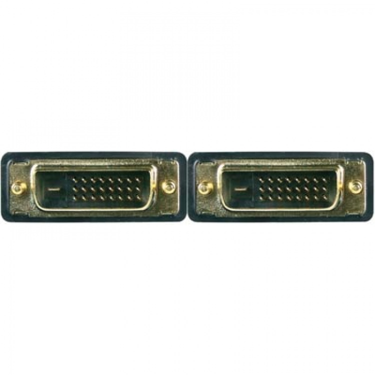 DELTACO DVI monitorkabel Dual Link, DVI-D ha - ha 10m (DVI-600D)