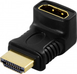 DELTACO HDMI-adapter, 19-pin hane till hona, vinklad (HDMI-14B) DELTACO HDMI-adapter, 19-pin hane till hona, vinklad (HDMI-14B)