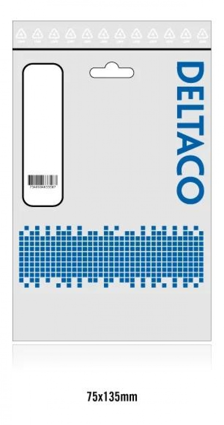 DELTACO HDMI-adapter, HDMI 19-pin hona till DVI-D hona, guldpläterad (HDMI-10A)