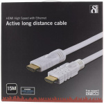 DELTACO HDMI-kabel, aktiv, ha-ha, 1080p, v1.4, 15m, vit (HDMI-1151)