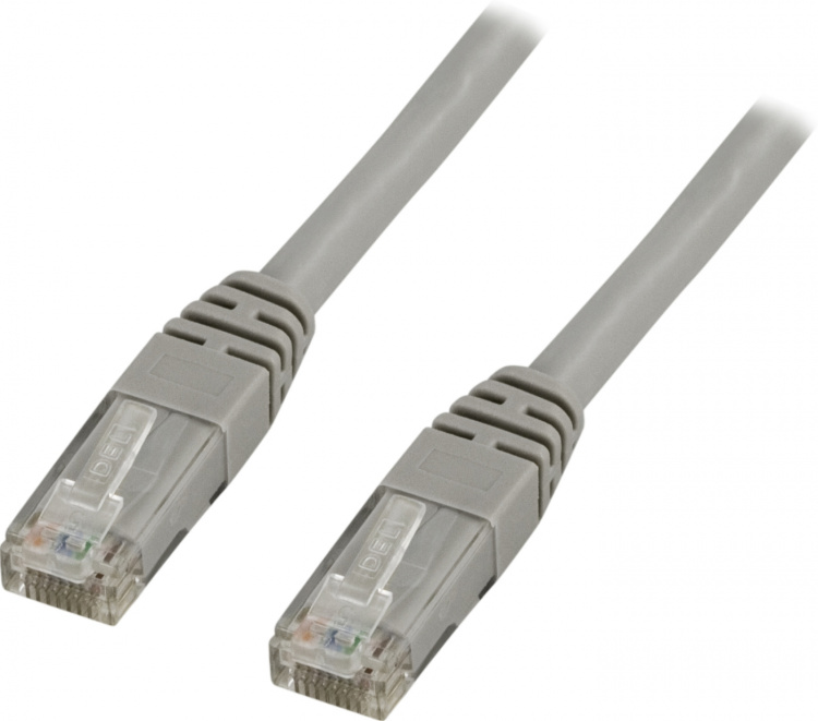 Deltaco U/UTP Cat5e patch cable 25m, 100MHz, grey