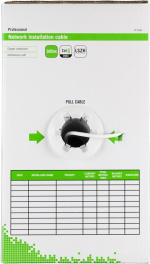 DELTACO LSZH UTP installationskabel, Cat6, 305m, vit (TP-45AH)