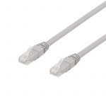 DELTACO U/UTP Cat6a patchkabel, LSZH, 2m, grå (TP-62AU) DELTACO U/UTP Cat6a patchkabel, LSZH, 2m, grå (TP-62AU)