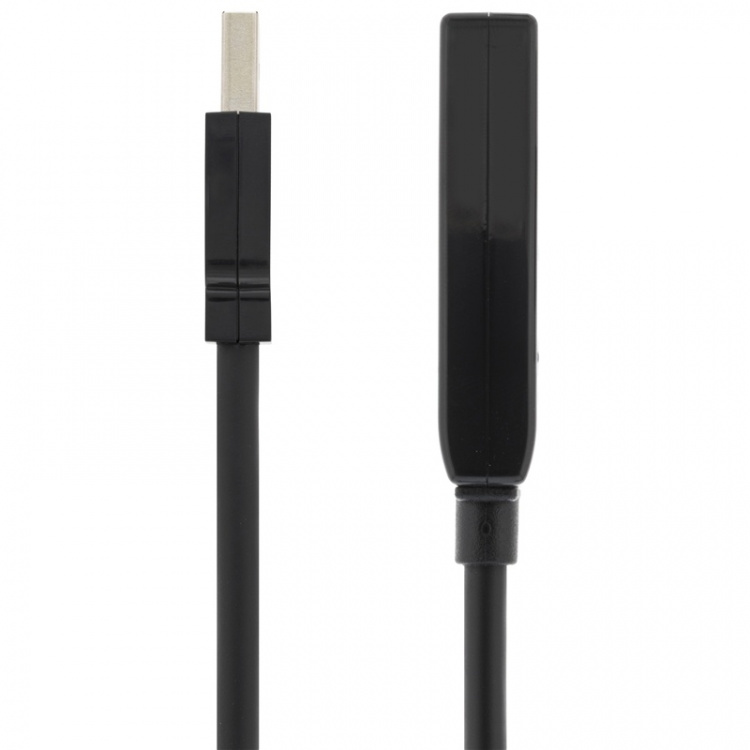 DELTACO PRIME, USB förlängningskabel, aktiv, USB 2.0, 15m, svart (USB2-EX15M) DELTACO PRIME, USB förlängningskabel, aktiv, USB 2.0, 15m, svart (USB2-EX15M)