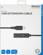DELTACO PRIME, USB förlängningskabel, aktiv, USB 2.0, 20m (USB2-EX20M) DELTACO PRIME, USB förlängningskabel, aktiv, USB 2.0, 20m (USB2-EX20M)