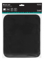 DELTACO musmatta, tygbeklädd gummi, 6mm svart (KB-1S)