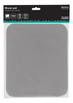 DELTACO musmatta, tygbeklädd gummi, 6mm grå (KB-1G)