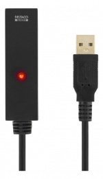 DELTACO PRIME USB 2.0 kabel Typ A hane - Typ B hane, aktiv, 10m, svart DELTACO PRIME USB 2.0 kabel Typ A hane - Typ B hane, aktiv, 10m, svart