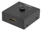DELTACO PRIME Dubbelriktad HDMI-switch, 1-2 eller 2-1, manuell, svart