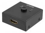 DELTACO PRIME Dubbelriktad HDMI-switch, 1-2 eller 2-1, manuell, svart