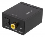 DELTACO ljudomvandlare från analog till digital, 2xRCA, S/PDIF, svart (AN-DG) DELTACO ljudomvandlare från analog till digital, 2xRCA, S/PDIF, svart (AN-DG)
