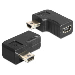 DeLOCK USB-adapter, USB-mini B 5-pin hane till hona 90° vinklad, svart (65448) DeLOCK USB-adapter, USB-mini B 5-pin hane till hona 90° vinklad, svart (65448)