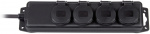 Brennenstuhl grenuttag 4xCEE 7/4, 1xCEE 7/7, IP 44, 2m kabel, svart (1159960)