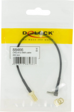 DeLOCK adapter, CRC-9 ha vinklad 90 - rak SMA ho, 0,2m, svart (88466)