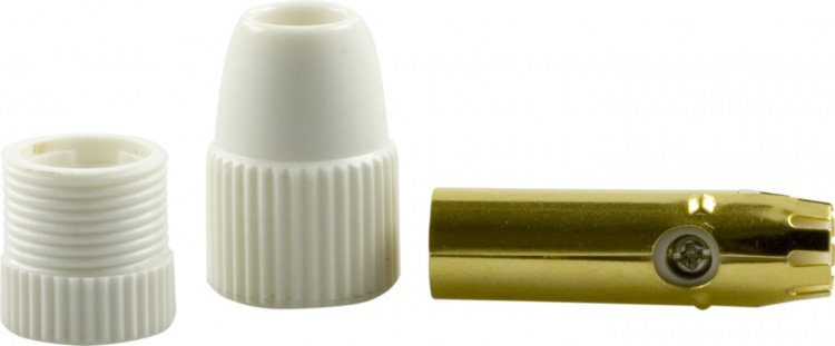 DELTACO antennkontakt, 9,5mm hane, skruvmontering, guldpl. kont. (DEL-664)