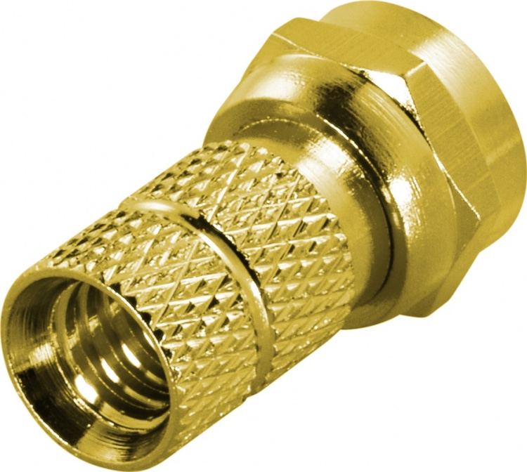 DELTACO F-kontakt, hane, 6,2mm RG59/antennkablage, skruvmont, guldpl. (DEL-653) DELTACO F-kontakt, hane, 6,2mm RG59/antennkablage, skruvmont, guldpl. (DEL-653)