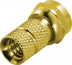DELTACO F-kontakt, hane, 6,2mm RG59/antennkablage, skruvmont, guldpl. (DEL-653) DELTACO F-kontakt, hane, 6,2mm RG59/antennkablage, skruvmont, guldpl. (DEL-653)
