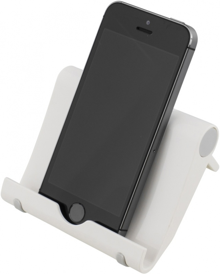 DELTACO foldable pad stand, White plastic (ARM-430)