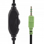 DELTACO hörlur med volymkontroll, 2,2m kabel (HL-27)