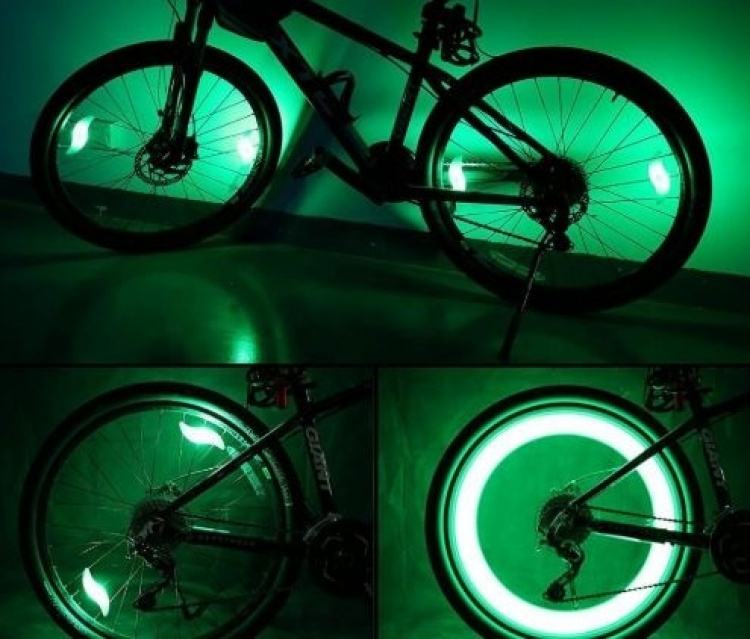 Ekerbelysning till cykel, 1-pack, Röd