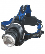 Pannlampa T6 LED, Zoom, 650lm
